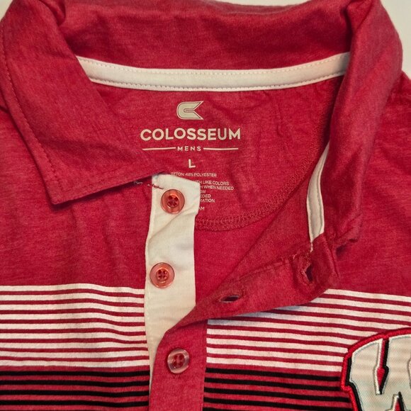 NWT Colosseum Wisconsin Badgers Men’s Polo Shirt – Size L - Picture 5 of 14